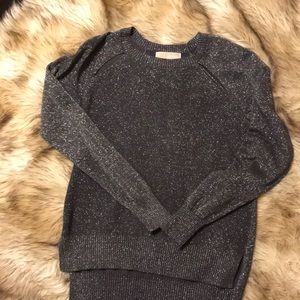 Michael Kors Tunic length silver sweater!